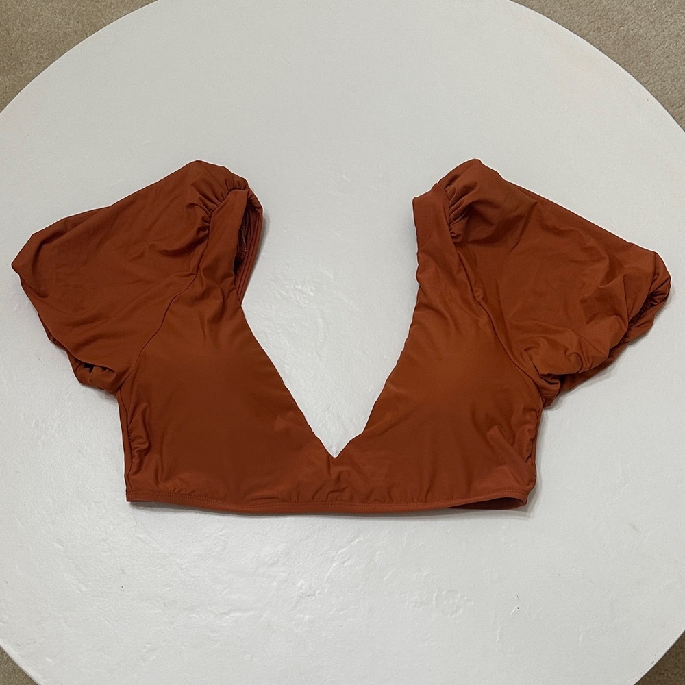 ANTONIO MELANI Terracotta Swimwear top